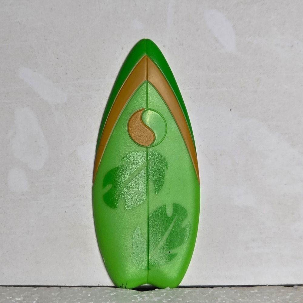Disney Just Play Lilo & Stitch Surfboard Green & Orange Plastic Toy 3"